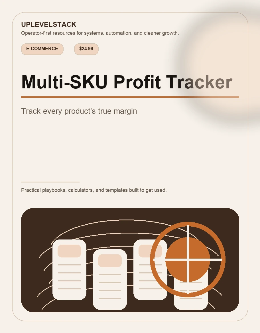 Multi-SKU Profit Tracker cover mockup