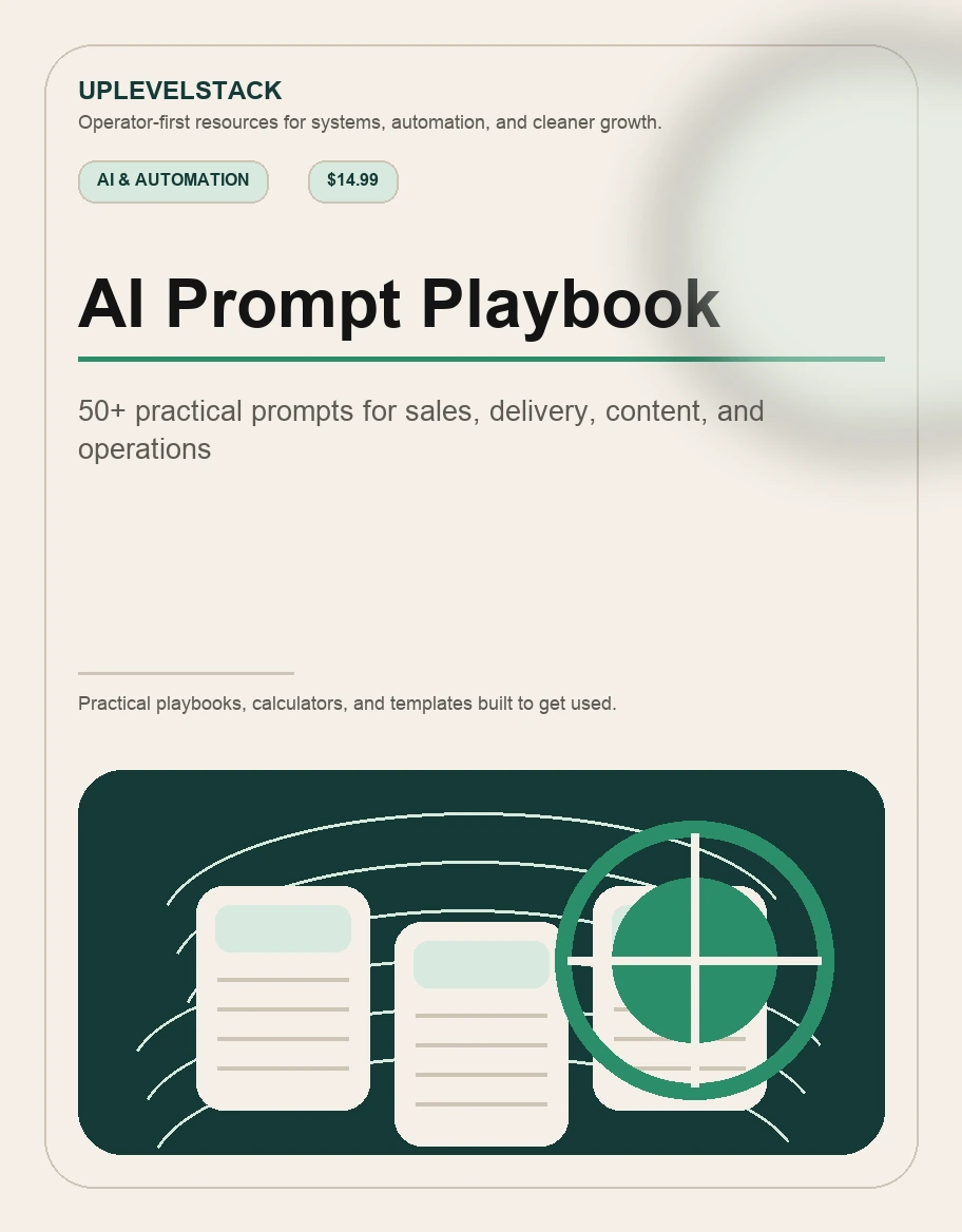 AI Prompt Playbook cover mockup