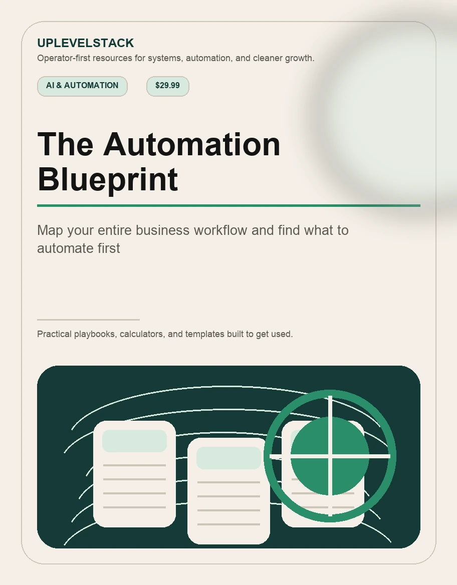 The Automation Blueprint cover mockup