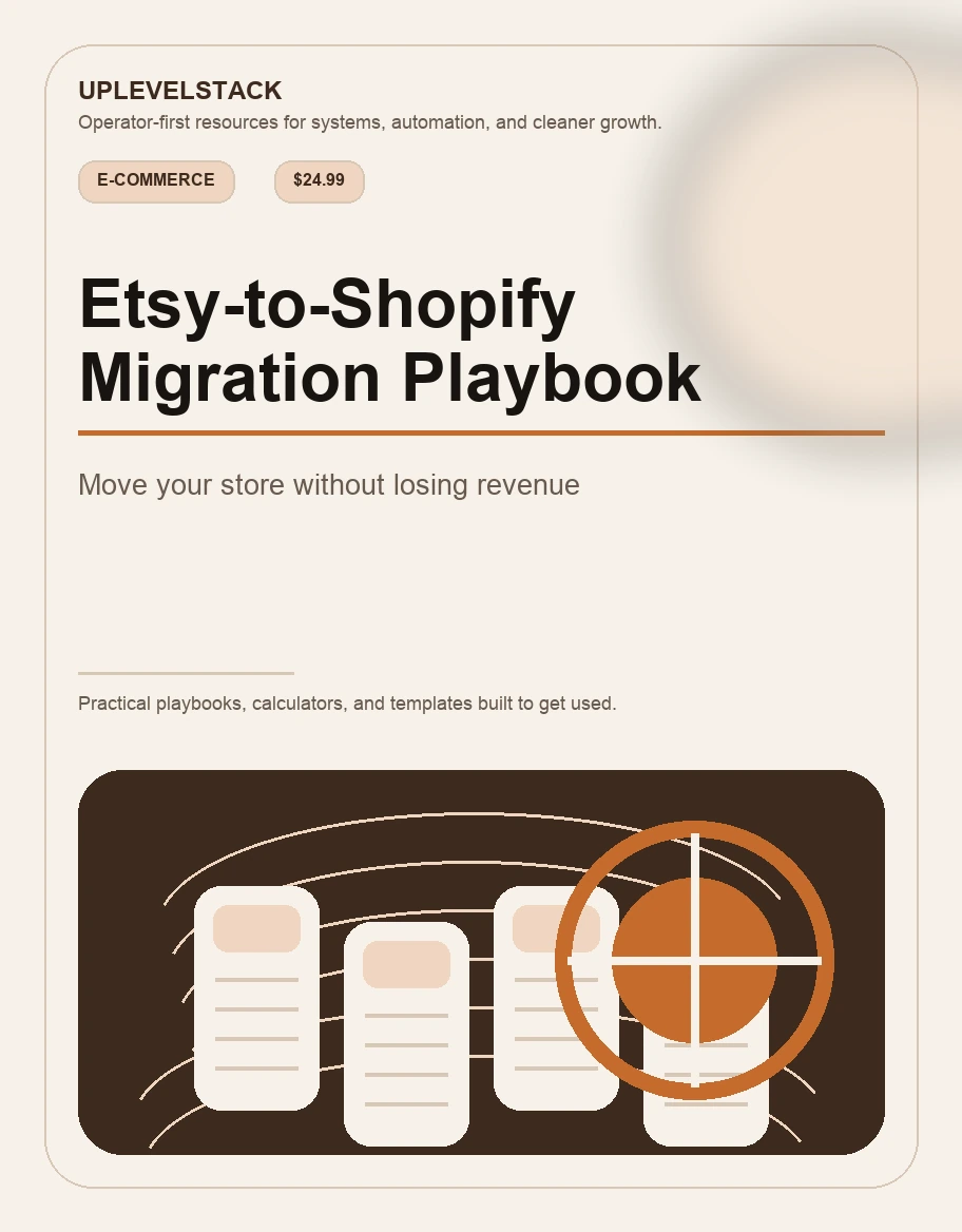 Etsy-to-Shopify Migration Playbook cover mockup