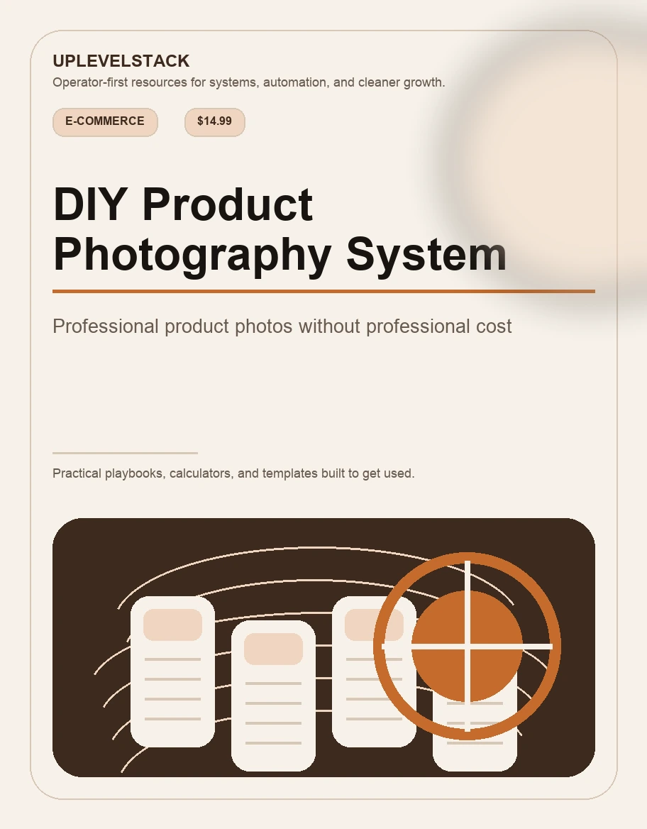 DIY Product Photography System cover mockup