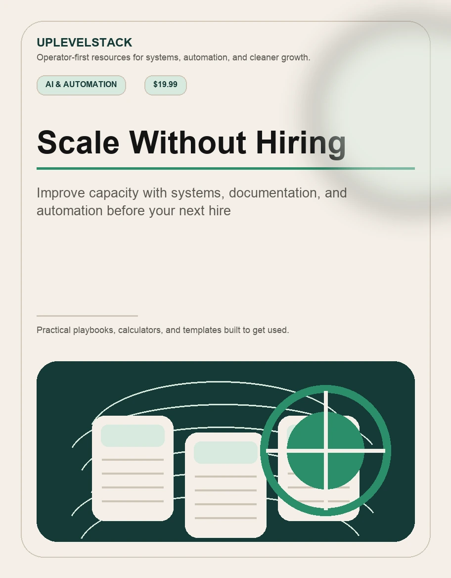 Scale Without Hiring cover mockup