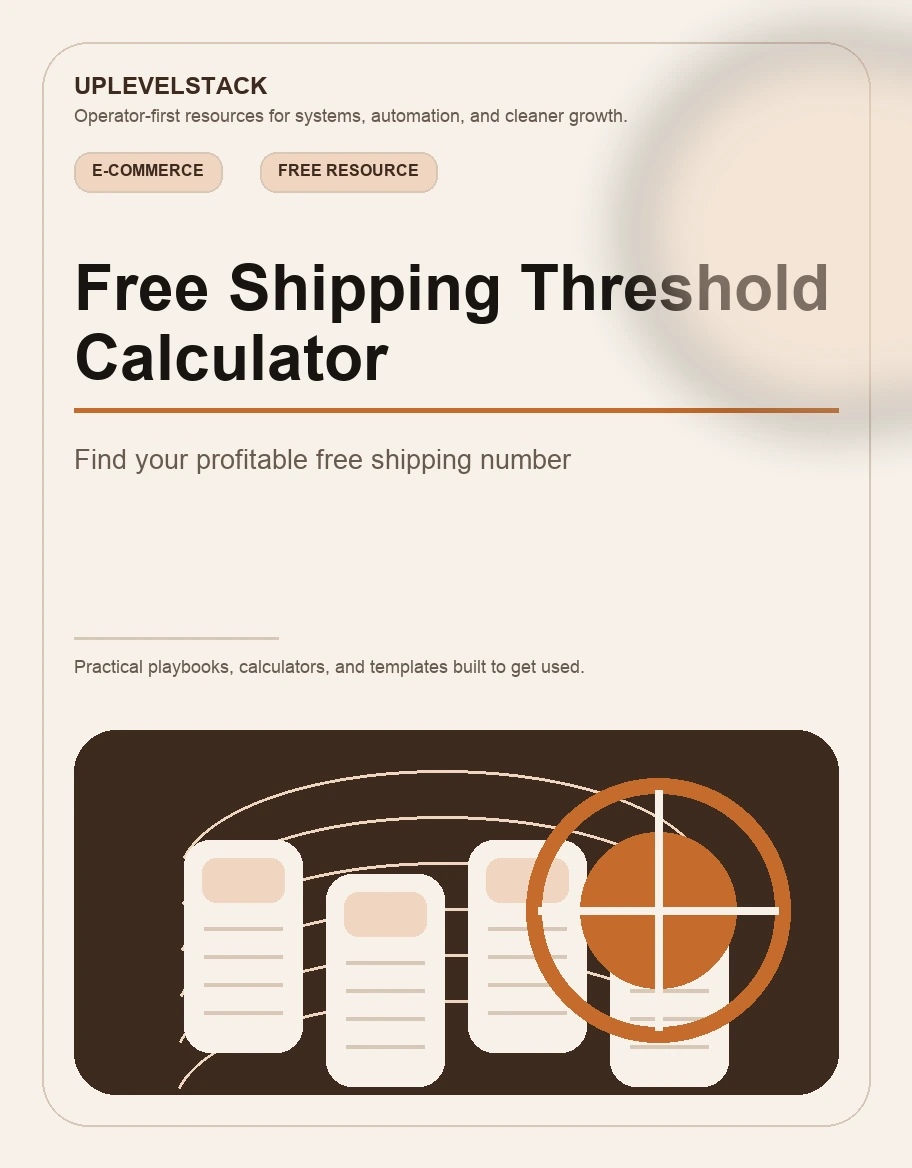 Free Shipping Threshold Calculator cover mockup