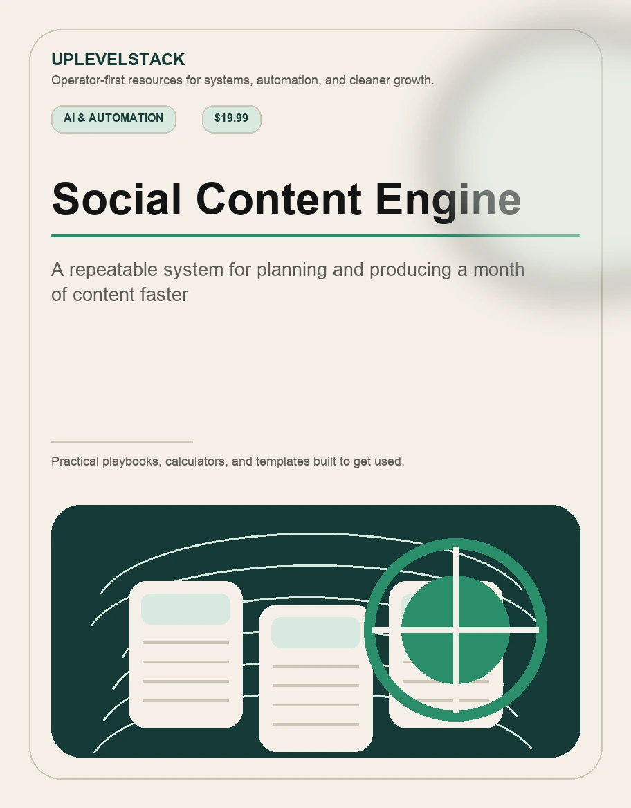 Social Content Engine cover mockup