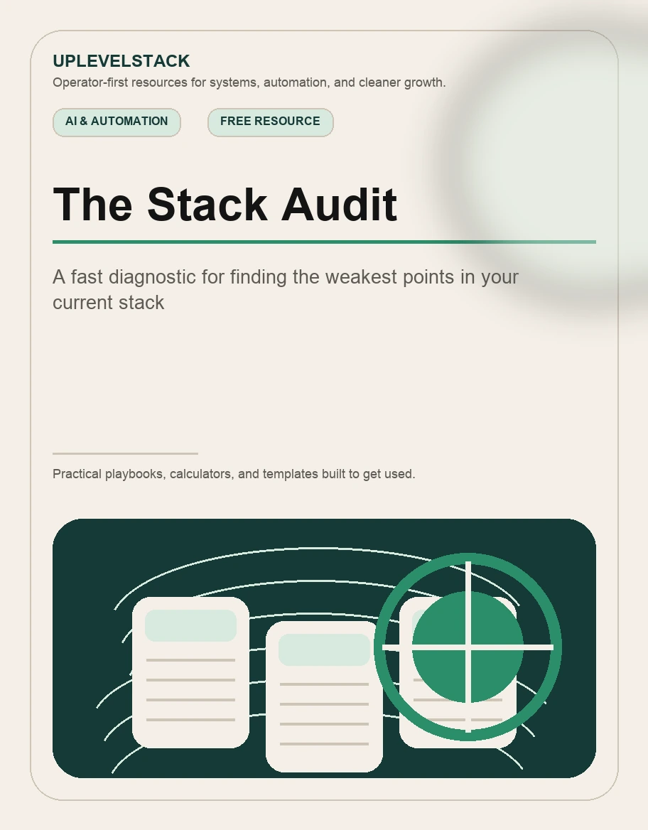 The Stack Audit cover mockup
